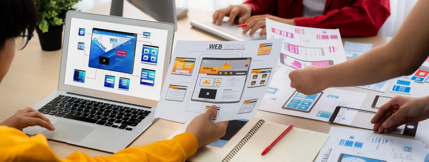 UI/UX design process and development