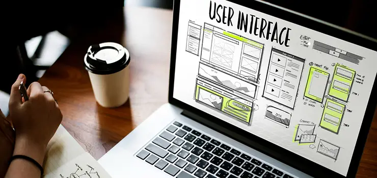 Modern website redesign concept