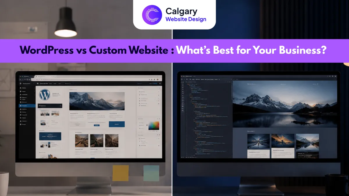 WordPress website design vs custom website development comparison